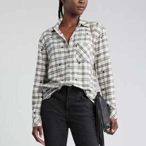 NWOT Rails Milo Embroidered Plaid Shirt